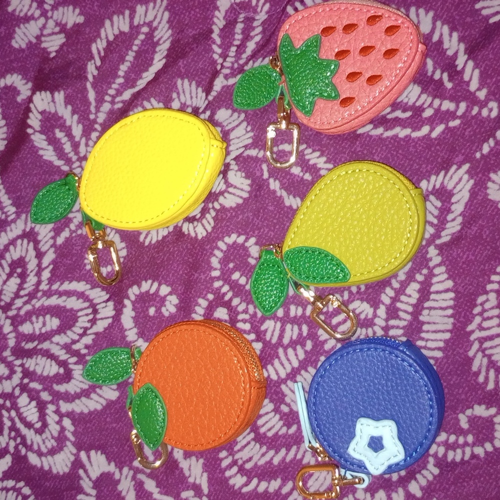 Fruit-Themed Bag Charms- Pick One
